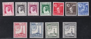 Qatar # 26-36, Sheikh, Falcon & Oil Derricks, NH, 1/2 Cat.