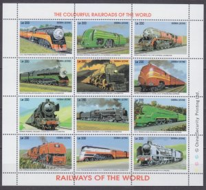 1995 Sierra Leone 2294-2305KL Locomotives 11,00 €