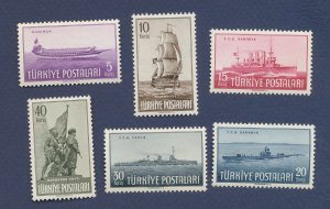 TURKEY    - Scott 990-995    - MNH - Ships - 1949