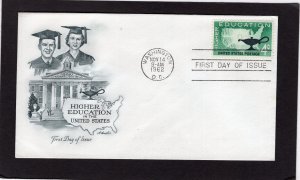 1206 Higher Education, FDC Artmaster cachet