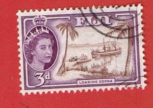 FIJI SCOTT#152 1956 3d LOADING COPRA - USED