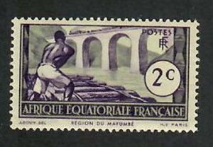 French Equatorial Africa; Scott 34;  1937;  Unused; NH