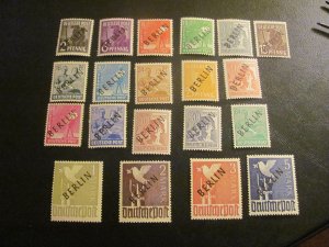 Germany Berlin 1948 MNH SC 9N1-20 BLACK OVERPRINT SET XF(123)