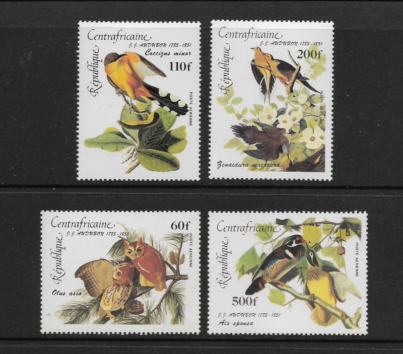 BIRDS - CENTRAL AFRICAN REPUBLIC #C311-14  MNH