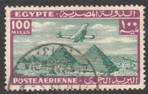 Egypt Scott C24 - SG212, 1933 Airmail 100m used