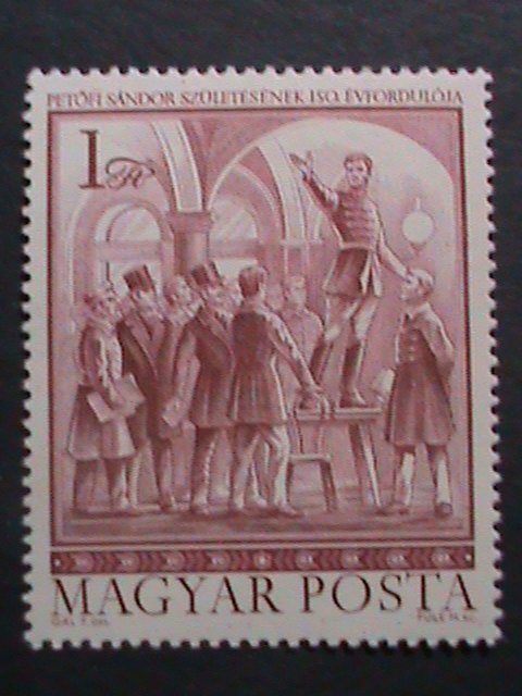 HUNGARY-1972-SC#2206-8 SESQYICENTENNIAL OF THE BIRTH OF SANDAOR PETOFI-POET-VF