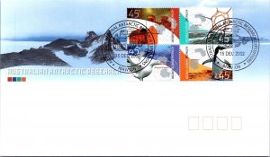 SCHALLSTAMPS AUSTRALIA ANTARTIC 2002 CACHET FDC COVER COMM SPECIAL CANC MAWSON