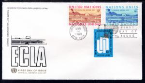 UN New York 194-196 Geneva U/A FDC