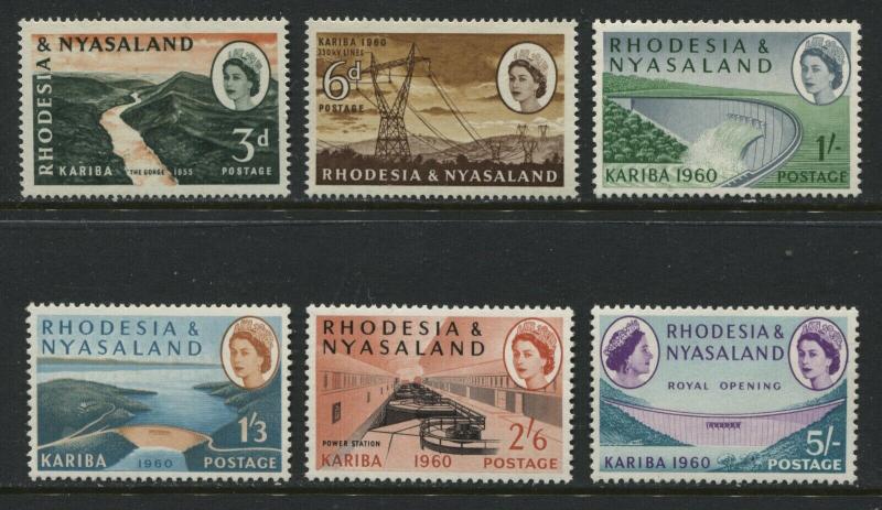 Rhodesia QEII 1960 Kariba Dam set unmounted mint NH