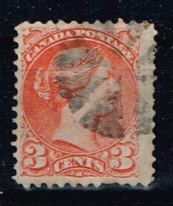 Canada,Sc.#37c used Queen Victoria (1819-1901) perf. 12 , Size 20x25