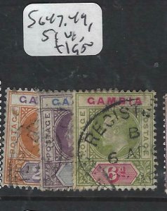 GAMBIA  (P0607B)  KE  SG 47, 49 , 51  VFU