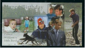 British Virgin Is 929 MNH 2000 Prince Williams 18th Birthday (ak2306)