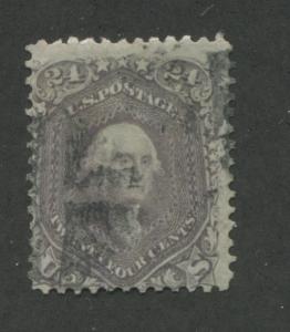 1862 US Stamp #78 24c Used Average Partial Cancel Catalogue Value $350