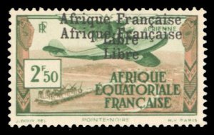 French Colonies, French Equatorial Africa #C10a Cat$275+ (for hinged), 1940 2...