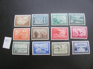 Germany 1939-41 MNH SC B148-159 SET XF 85 EUROS  (183)