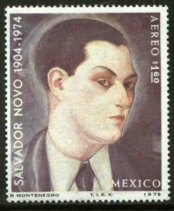 MEXICO C462, In Memoriam Salvador Novo, writer. MINT, NH. F-VF.