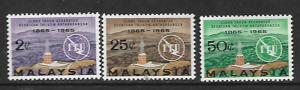 MALAYSIA, 12-14, MNH, ITU EMBLEM AND RADAR TOWER