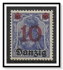 Danzig #20 Germania Surcharged MH