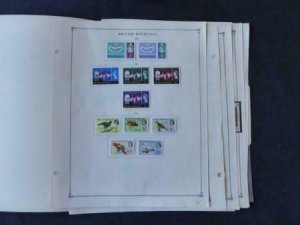 British Honduras 1962-1971 Stamp Collection on Scott Album Pages 