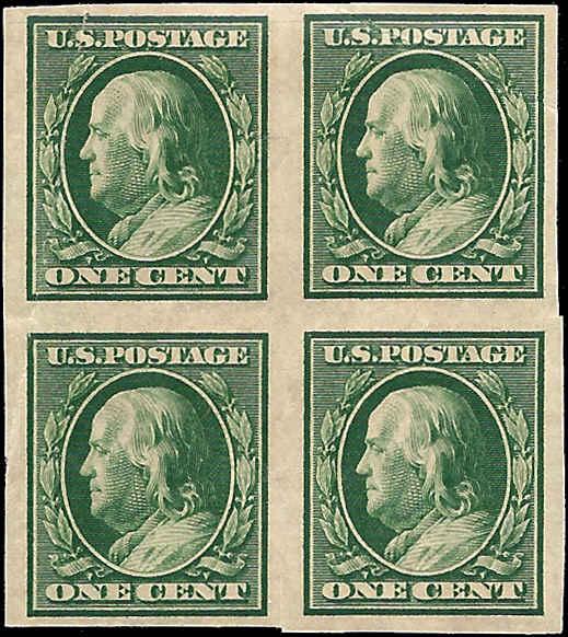 343 Mint,OG,H/NH... Block of 4... SCV $27.00