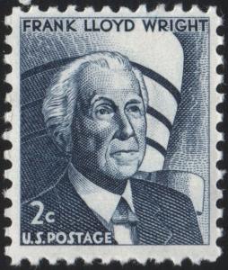 SC#1280 2¢ Frank Lloyd Wright Single (1966) MNH