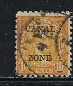 Canal Zone 87 Used 1925 Overprint of U.S. stamp