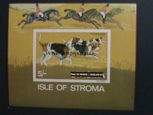 ISLE OF STROMA STAMP -1969 EMERGENCY STRIKE POST INTERNATIONAL MAIL MNH IMPERF