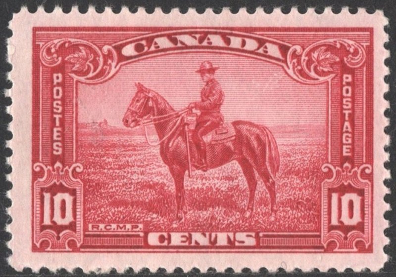 Canada SC#223 10¢ R. C. M. P. Horseman (1935) MNH