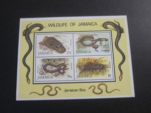 Jamaica 1987 Sc 594a WWF set MNH