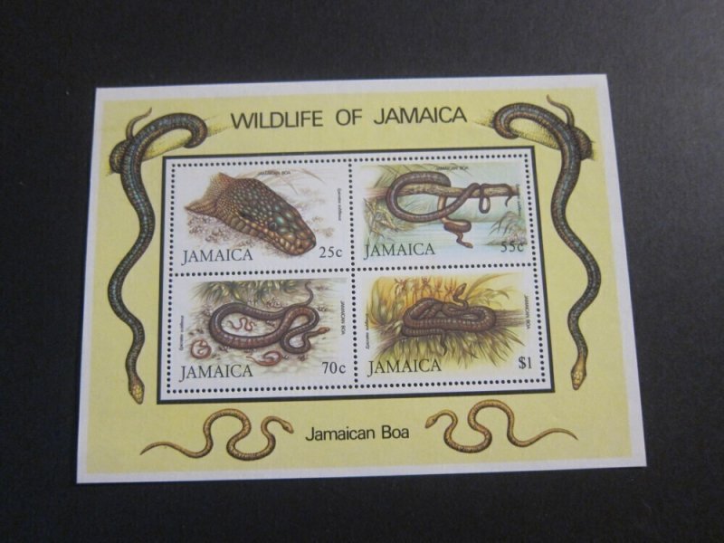 Jamaica 1987 Sc 594a WWF set MNH