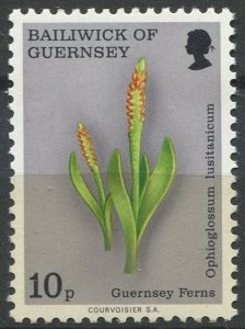 Guernsey  Sc#122 MNH, 10p multi, Guernsey Ferns (1975)