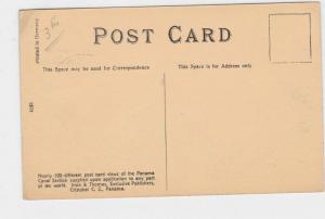 SOUTH END OF CULEBRA CUT , MAKING OF PANAMA CANAL STAMPED POST CARD R 2148