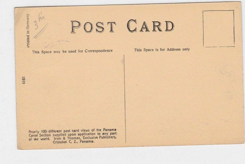 SOUTH END OF CULEBRA CUT , MAKING OF PANAMA CANAL STAMPED POST CARD R 2148