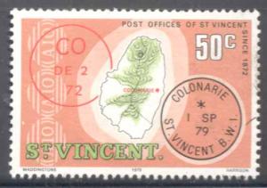 St Vincent ~ #561 ~ 50c Cancellation ~ Used