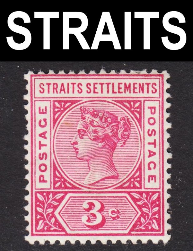 Malaya Straits Settlements Scott 84 F+ mint OG HR.