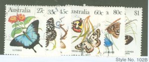 Australia  #875/876-880 Used Multiple (Butterflies)