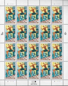 3067 - 32cent Marathon MNH SHEET of 20 stamps