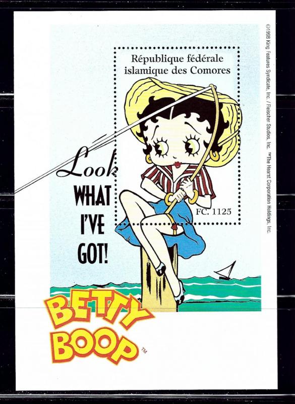 Comoro Is 832K MNH 1998 Betty Boop S/S