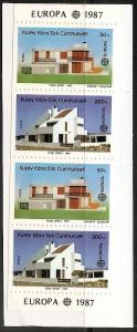 Turkey-Cyprus 204-5a MNH 1987 Europs-Modern Architecture Bkt