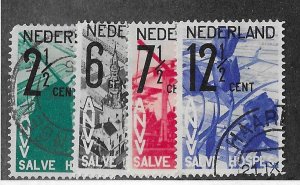 Netherland Sc #B54-B57 set of 4  used VF