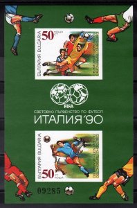 1990 Bulgaria 3829-30/B209b 1990 FIFA World Cup in Italy 15,00 €