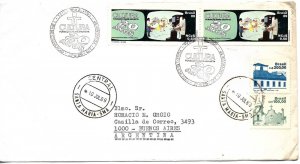 BRAZIL 1989 CULTURE TV PADRE ANCHIETA FOUNDATION ANNIV. POSTED FDC COVER