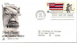 FDC 1976 SC #1682 Artcraft Cachet, Hawaii - Washington DC - Single - J1323