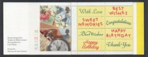 Great Britain Sc 1435a 1992 Greetings stamp booklet mint NH