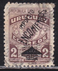 Uruguay Q69 Parcel Post Stamp O/P 1947