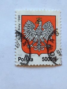 Poland–1992–Single “Coat of Arms” stamp–SC# 3131 - CTO