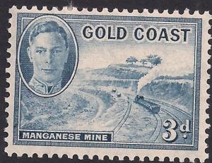 Gold Coast 1948 KGV1 2d  Light Blue MM SG 140 ( K1150 )