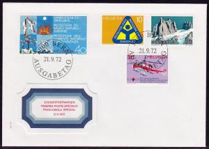 Switzerland - 1972 - Scott #551-554 - FDC - Commemorative issues