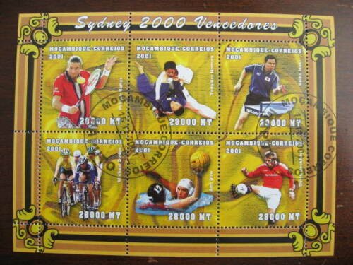 Sydney 2000 Olympics 11 used souvenir sheets Mozambique Sc 1423-33 