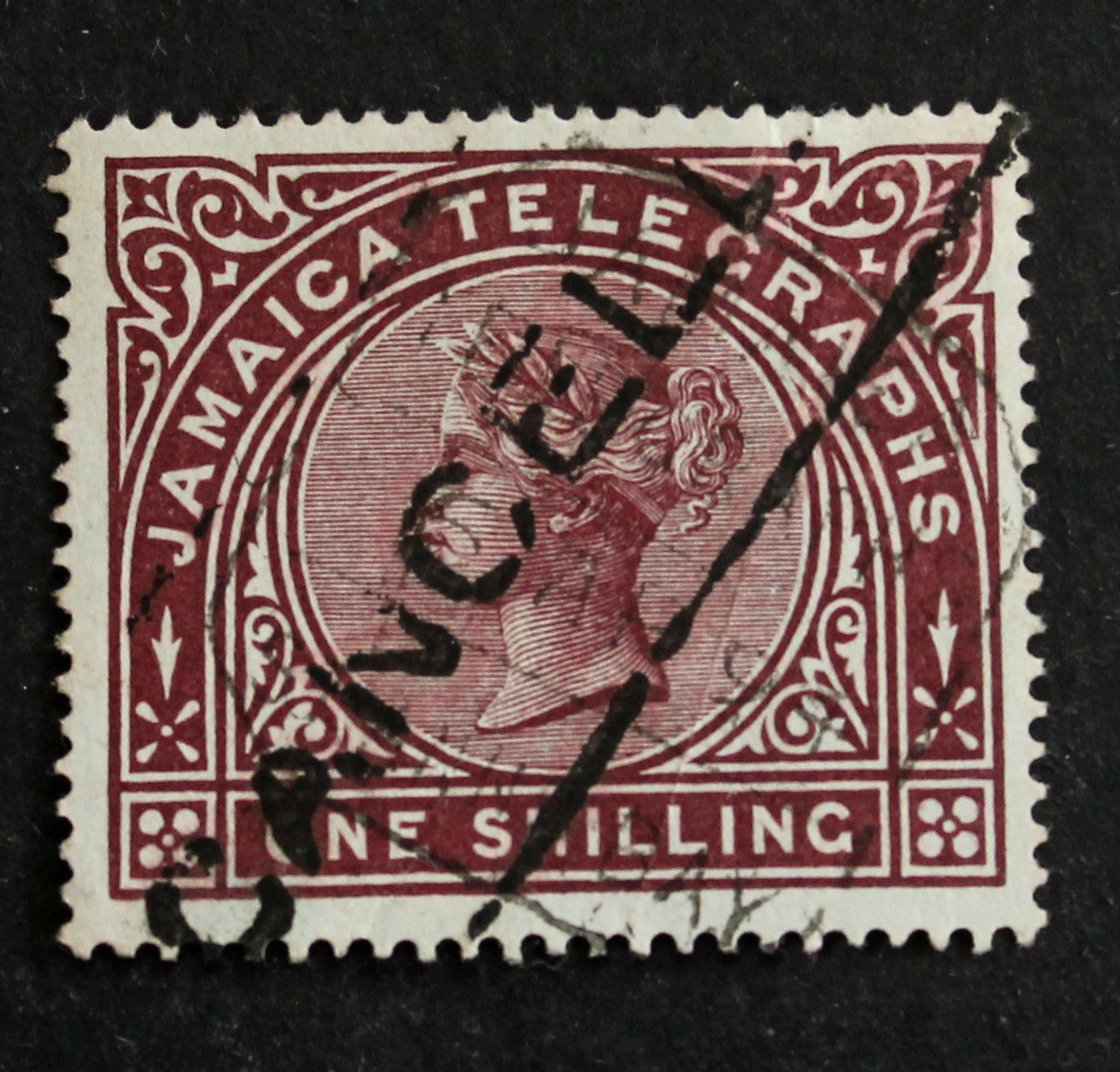 Jamaica Telegraph Stamp 1889 Watermark 1 Paper Crown CC / HipStamp